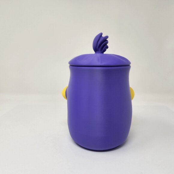 Angry Duck Jar Candy Dish Keepsake Container 3d Printed 6.5" (m) - Picture 5 of 7